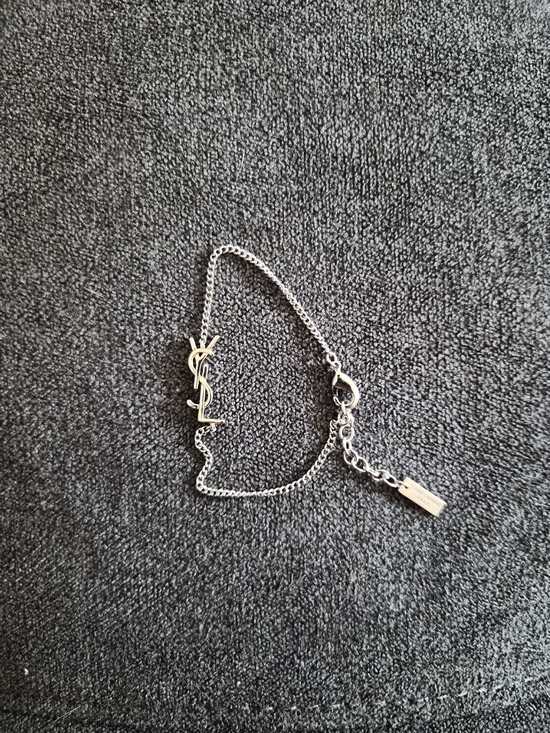 Yves Saint Laurent Jewelry - YSL Silver Logo Chain Bracelet